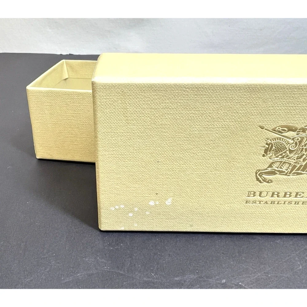 Burberry Tan Eyewear Box‎ Booklet Luxottica Group Gold Logo Gift Box High End